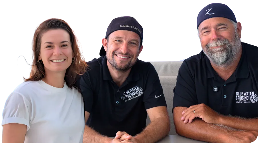Alie, Chris and Keith from SV Zatara