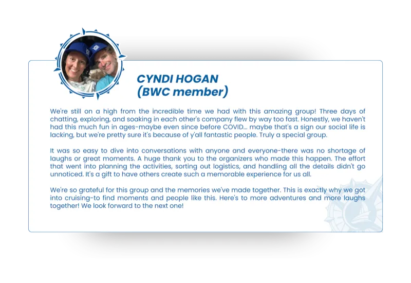 Member story from Cyndi Hogan