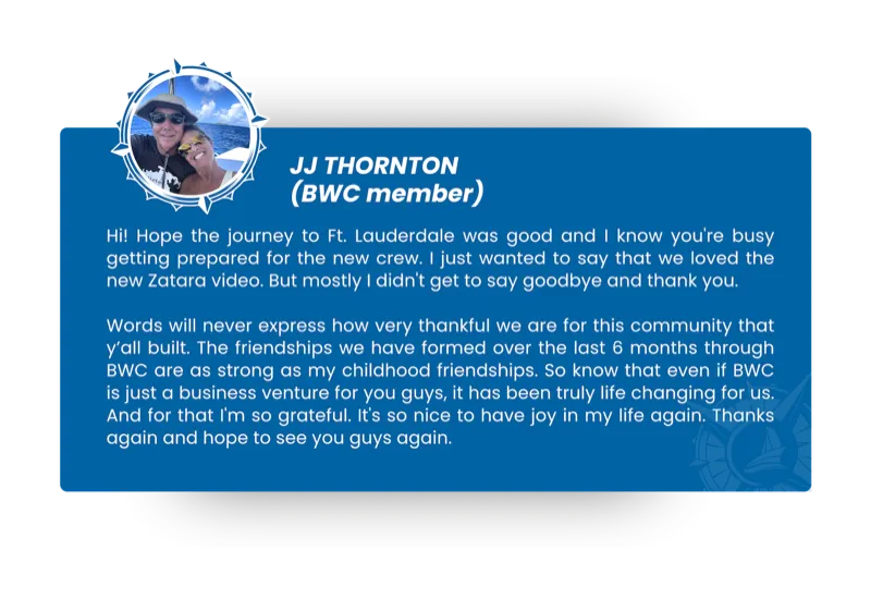 Member story from JJ Thornton